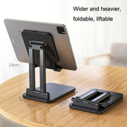 SSKY X5 Desktop Phone Live Foldable Tablet Bracket, Style: Double Rod Tablet Version (Black)