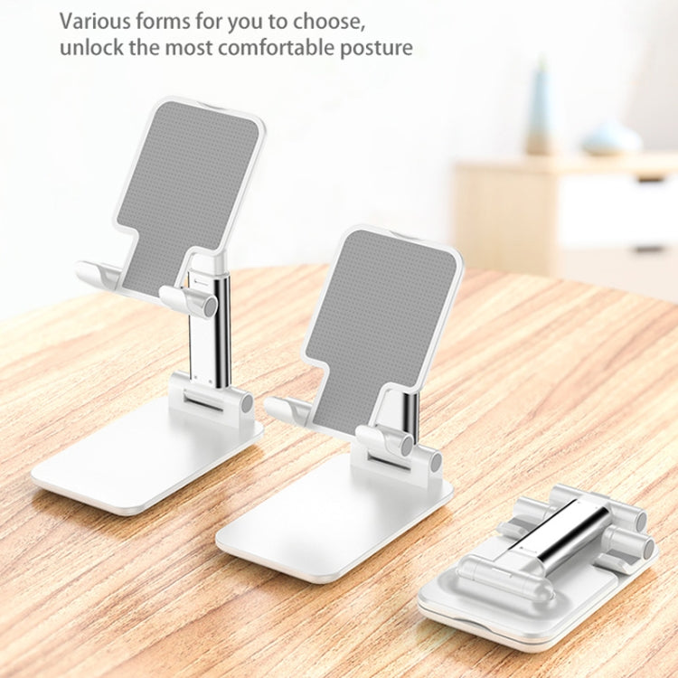 SSKY X5 Desktop Phone Live Foldable Tablet Bracket, Style: Double Rod Phone Version (Black)