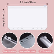 A6 Illusion Magic Square Loose-leaf PU Notebook Cash Budget Book(Black)