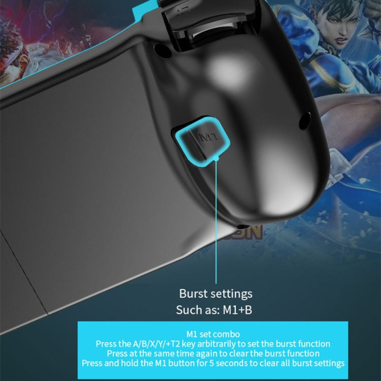 D3 Telescopic BT 5.0 Game Controller For IOS Android Mobile Phone(Red Blue)