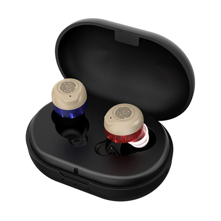 GM-902 Wireless Magnetic Charging Hearing Aids Elderly Sound Amplifier(Red Blue+Black)