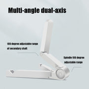 54356 Multifunctional Desktop Universal Foldable Triangular Phone Holder(Black)