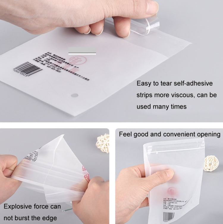 2 Sets CPE Matte Self -Sealed Bag Data Cable Phone Case Packaging Bag, Size: 8x12cm
