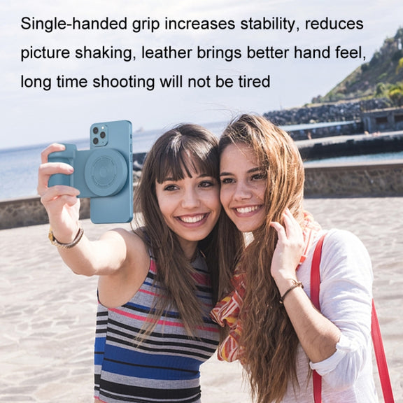 BBC-8 3 In1 Magnetic Absorption Wireless Charging Phone Stand Bluetooth Handheld Selfie Stick, Style: Upgrade Model(Blue)