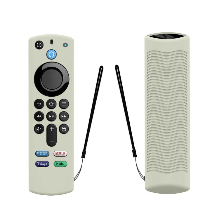 2 PCS Y27 For Alexa Voice Remote 3rd Gen Silicone Non-slip Protective Cover(Luminous Chantilly Green)
