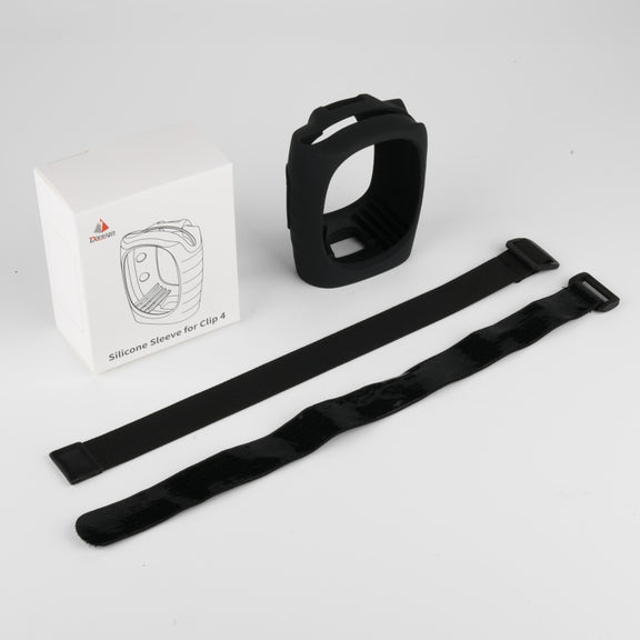 For JBL Clip 4 Bluetooth Speaker Silicone Case Protective Cover With Straps(Black)