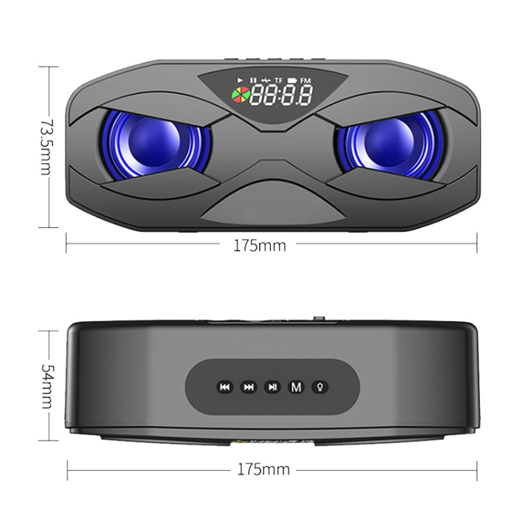 M5 Portable 6D Surround Sound Digital Display Bluetooth Speaker(Pink)