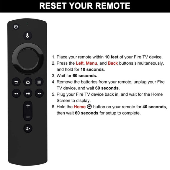 For Amazon Fire TV Stick L5B83H Bluetooth Voice Remote Control