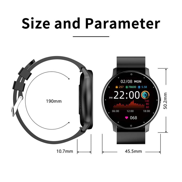 BW0223 Heart Rate/Blood Oxygen/Blood Pressure Monitoring Bluetooth Smart Calling Watch, Color: Mesh Black