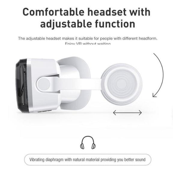 VRSHINECON G04BS 3D Virtual Reality Helmet VR Glasses With Bluetooth Headset