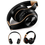 LPT660 Bluetooth Wireless Headset HIFI Stereo Sports Headphones(Black+Green)