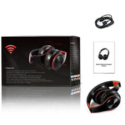 LPT660 Bluetooth Wireless Headset HIFI Stereo Sports Headphones(White+Orange)