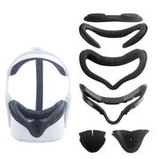 For Oculus Quest 2 VR Headset 6pcs/set Replacement Face Eye Pad Cushion(Black)