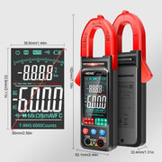 ANENG Large Screen Multi-Function Clamp Fully Automatic Smart Multimeter, Specification: ST211 Black