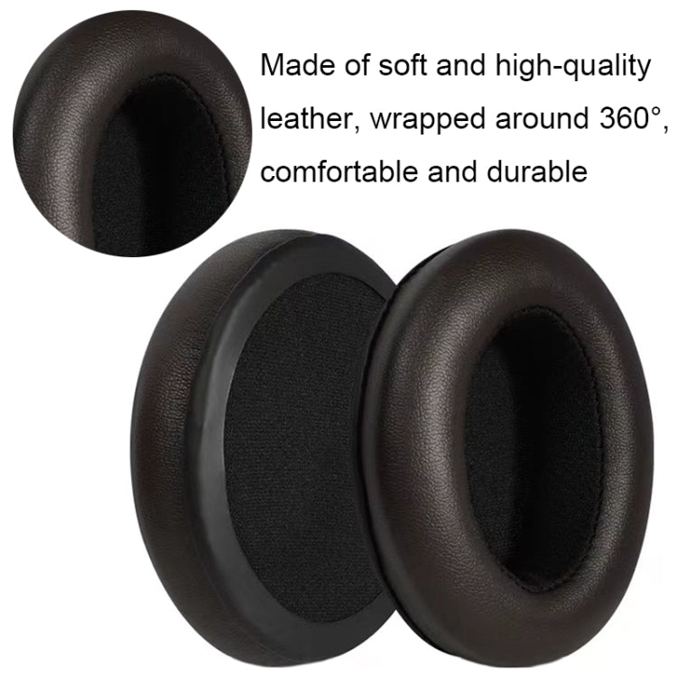 For Sennheiser Momentum 1pair Soft Comfortable Headset Sponge Cover, Color: Brown Lambskin