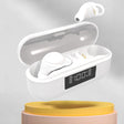 X999 Mini Wireless Noise Reduction With Digital Display Charging Bin Bluetooth Earphone(White) - Bluetooth Earphone by PMC TechLife | Online Shopping South Africa | PMC TechLife