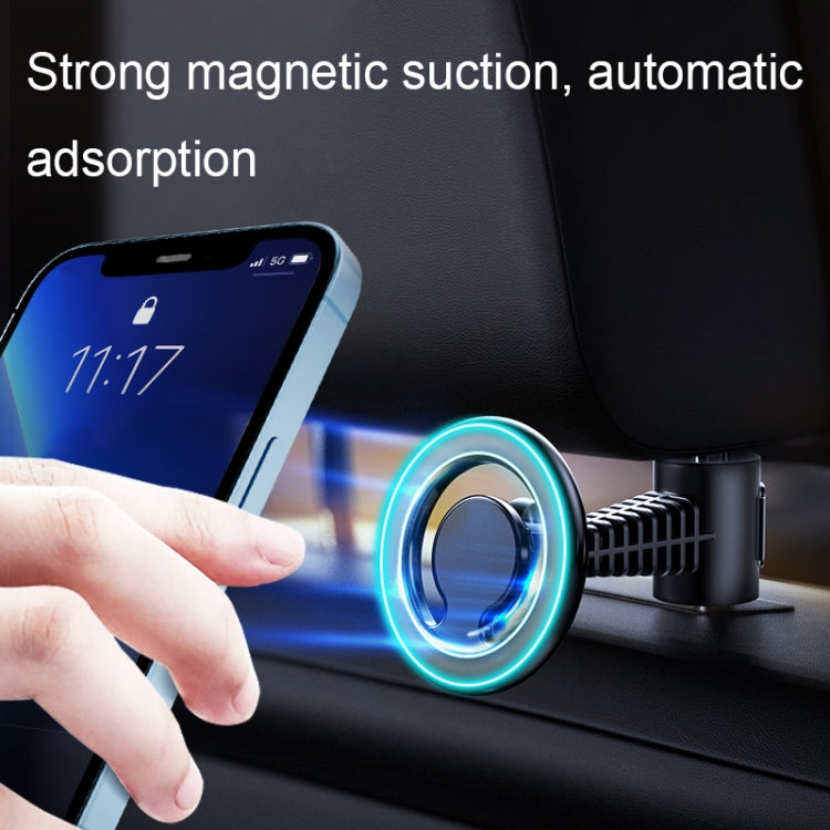 D19 Car Magnetic Mobile Phone Holder Rotatable Metal Navigation Bracket, Spec: Extended (Black)