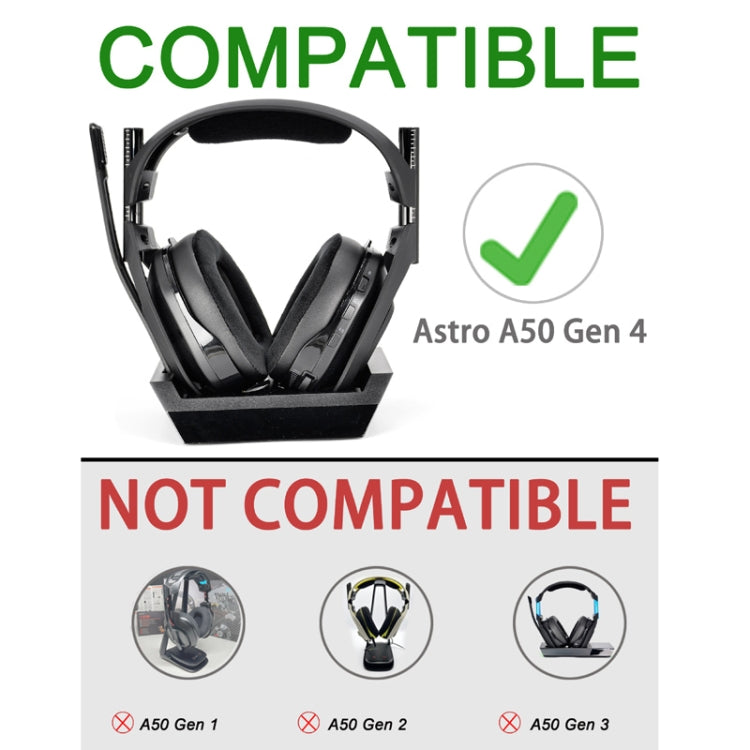 For Logitech Astro A50 Gen4 Headset Replacement Accessory ,Spec: 2pcs Protein Leather Earmuffs