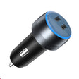 IBD355-2C Dual PD Smart Car Phone Charger With LED Light, Spec: PD30W+PD30W - Car Charger by PMC TechLife | Online Shopping South Africa | PMC TechLife