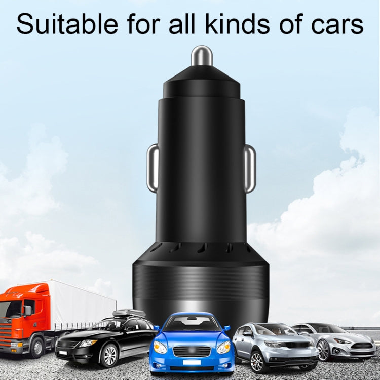 IBD355-2C Dual PD Smart Car Phone Charger With LED Light, Spec: PD30W+PD30W