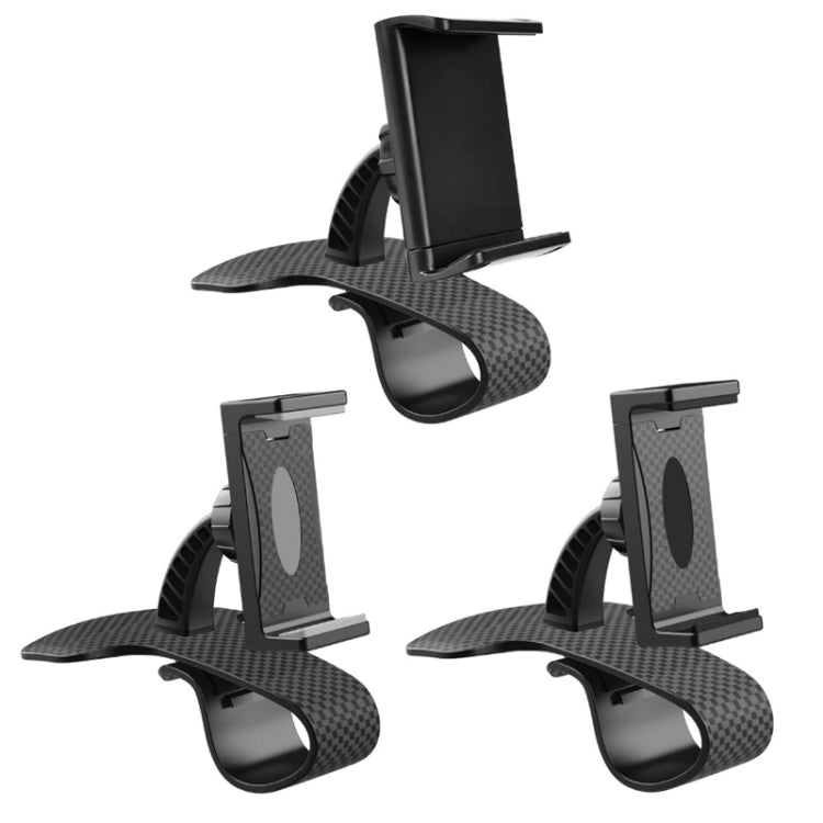 Car Dashboard Navigation Snap-on Mobile Phone Holder(Black)