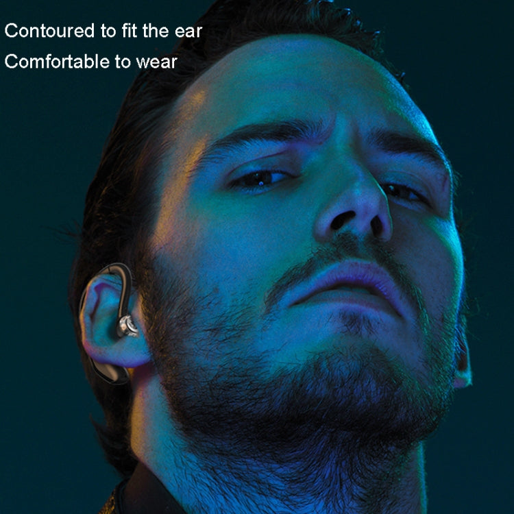 M-800 Left and Right Rotation Business Stereo Bluetooth Earphone(Black)