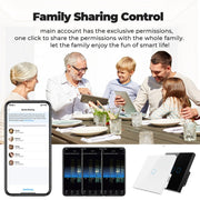 Tuya ZigBee Zero Firewire Touch Wall Remote Control Switch Light Control Voice Switch EU Plug, Style: 1 Gang (Black)