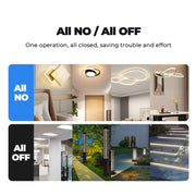 Tuya ZigBee Zero Firewire Touch Wall Remote Control Switch Light Control Voice Switch EU Plug, Style: 2 Gang (Black)