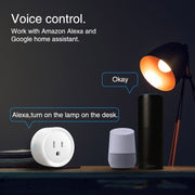 Tuya Smart App Wifi Smart Socket Phone Remote Timing Voice Switch Supports Alexa UK Plug, Style: 20A Power Model