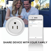 Tuya Smart App Wifi Smart Socket Phone Remote Timing Voice Switch Supports Alexa US Plug, Style: 16A Power Model