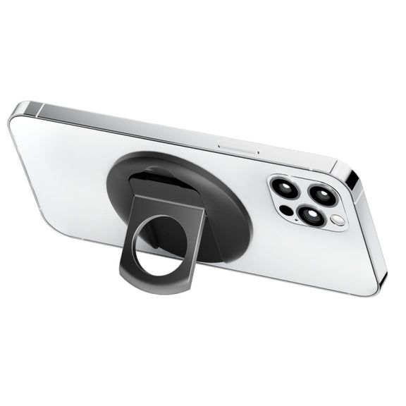 Magnetic Finger Ring Holder For MagSafe Phone MacBook Camera Mount Stand(Black)