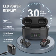 Z-127D In-ear Sound Amplifier Digital Display Hearing Aid Earphone(White)