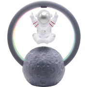 Y-598 Suspended Astronaut Bluetooth Speaker RGB Light Subwoofer Ornament,Spec: 598B Golden+Gift Bag