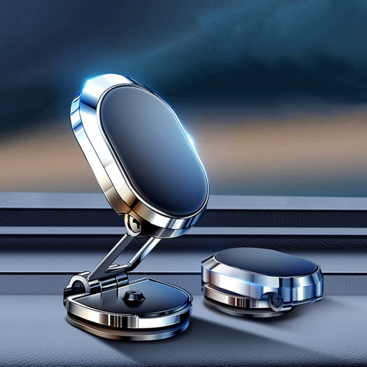 U18 Mini Car Foldable Rotating Magnetic Mobile Phone Navigation Holder(Black)