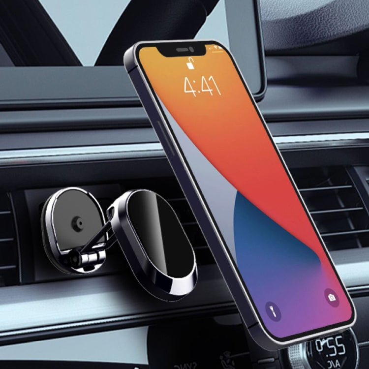 U18 Mini Car Foldable Rotating Magnetic Mobile Phone Navigation Holder(Black)