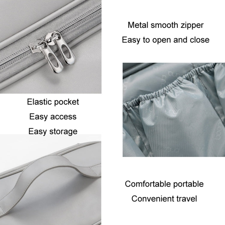 Baona BN-DS006 for Dyson Airwrap Multifunctional PU Leather Storage Bag(Grey)