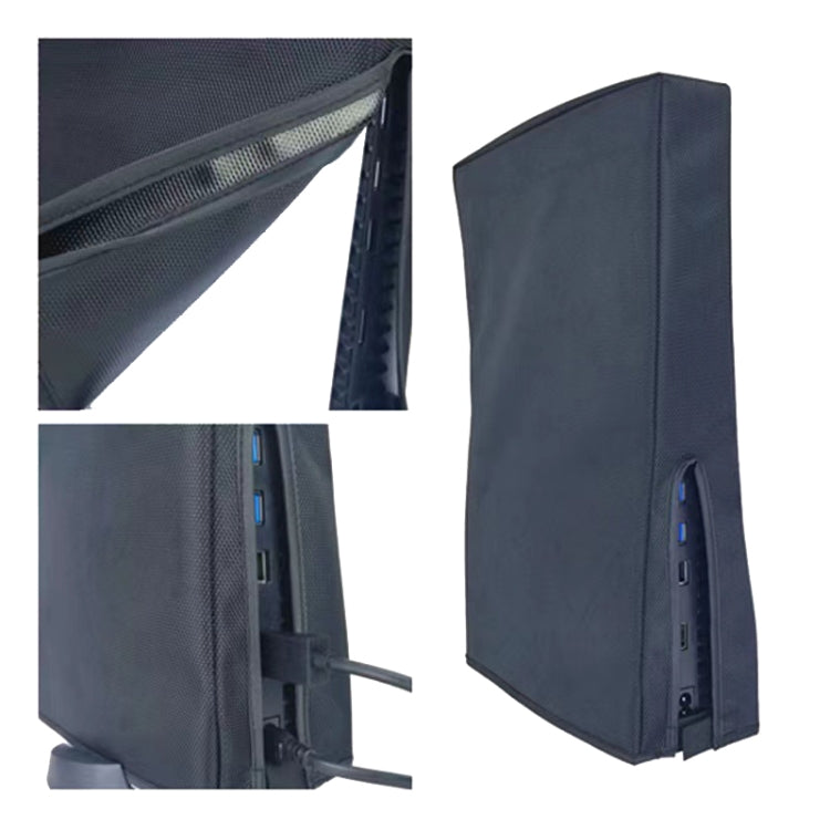 PS5-1 for Snoy PS5 Game Console Water-resistant and Dustproof Protective Cover(Vertical Gray)