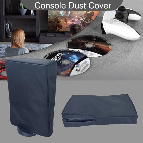 PS5-1 for Snoy PS5 Game Console Water-resistant and Dustproof Protective Cover(Vertical Gray)