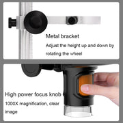1000X 9-Inch HD Circuit PCD Board Inspection And Maintenance Digital Microscope(MS3-A)