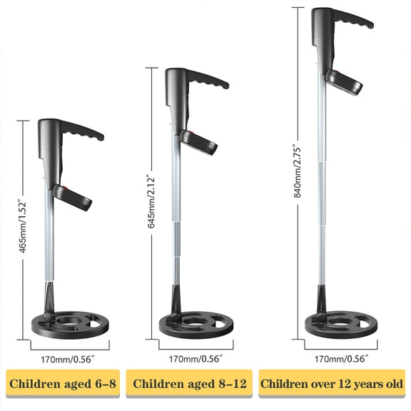 Goint MD3002 Children Beach Toy Underground Metal Detector(Black)
