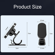 D6 360-degree Rotating Magnetic Suction Car Mobile Phone Holder(Black)
