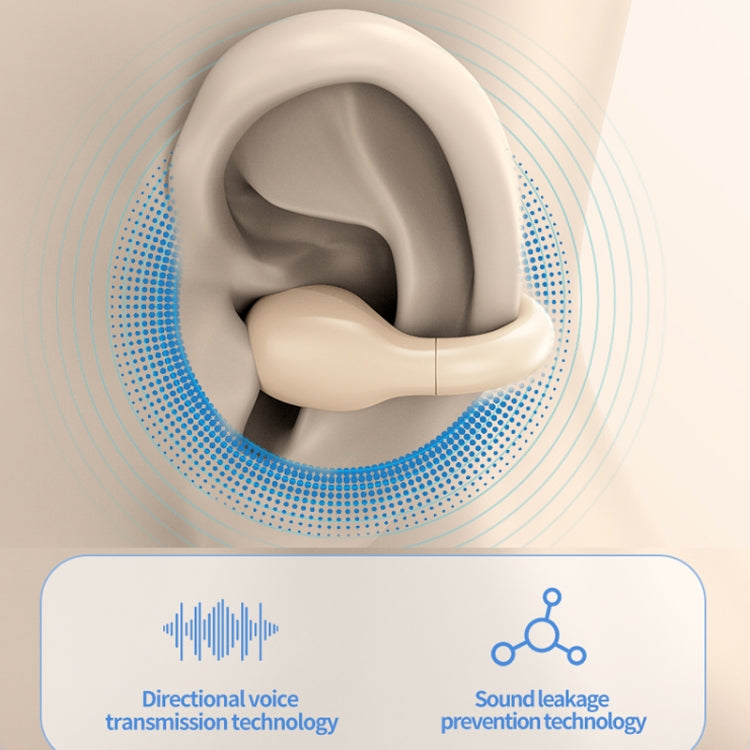 M10 IPX5 Water-resistant Ear Clip Bluetooth Earphones, Style: Single Black