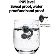 M10 IPX5 Water-resistant Ear Clip Bluetooth Earphones, Style: Doble Green
