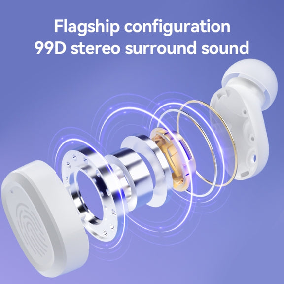 With Charging Bin Stereo Wireless Bluetooth Earphones, Style: BY17 Black