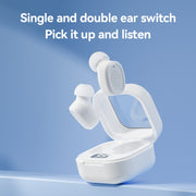 With Charging Bin Stereo Wireless Bluetooth Earphones, Style: BY17 Black