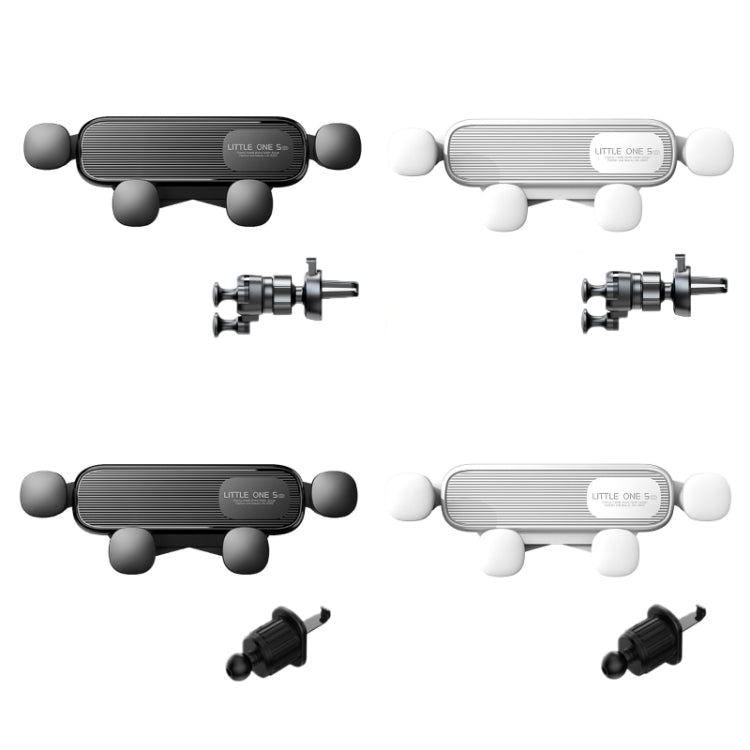 S03 Vehicle Air Outlet Gravity Navigation Mobile Phone Holder, Color: White Eagle Mouth