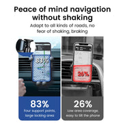 S03 Vehicle Air Outlet Gravity Navigation Mobile Phone Holder, Color: White Eagle Mouth