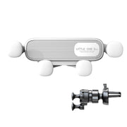 S03 Vehicle Air Outlet Gravity Navigation Mobile Phone Holder, Color: White Eagle Mouth