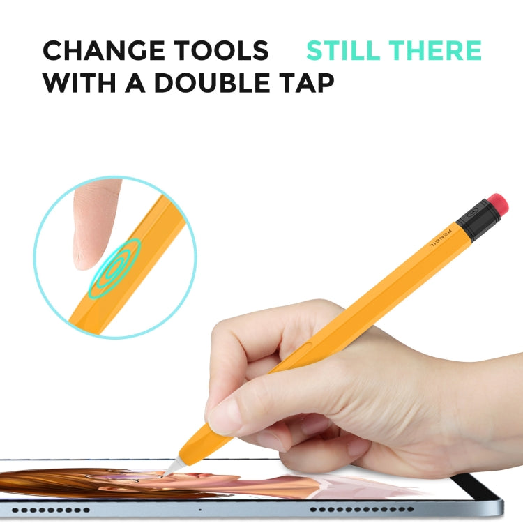 For Apple Pencil 2 AhaStyle PT180-2 Silicone Protective Case Anti-Slip And Anti-Drop Capacitive Pen Case(Sky Blue)