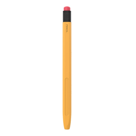 For Apple Pencil 1 AhaStyle PT180-2 Silicone Protective Case Anti-Slip And Anti-Drop Capacitive Pen Case(Yellow)